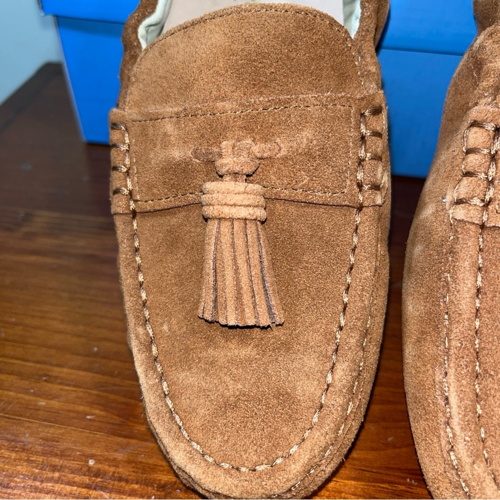 Jack Rogers women’s Brown Suede Loafers driver with tassel - Picture 4 of 8